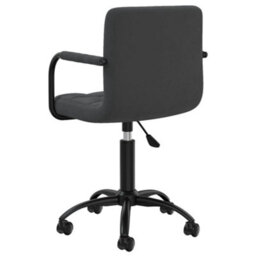 Berkfield Swivel Office Chair Black Velvet - thumbnail 5