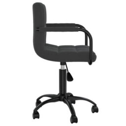 Berkfield Swivel Office Chair Black Velvet - thumbnail 4