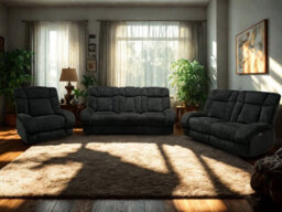 DS Living Torino 1 Seater Recliner Sofa In Grey Or Silver - thumbnail 2