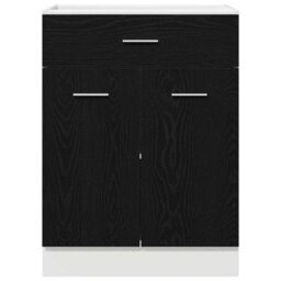 Walplus Drawer Base Cabinet Black Oak 60 X 46 X 81.5 Cm Engineered Wood - thumbnail 7
