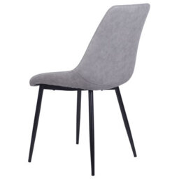 Beliani Set Of 2 Dining Chairs Maribel Faux Leather Light Grey - thumbnail 7