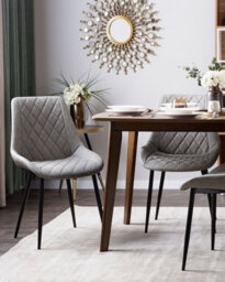 Beliani Set Of 2 Dining Chairs Maribel Faux Leather Light Grey - thumbnail 2