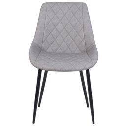 Beliani Set Of 2 Dining Chairs Maribel Faux Leather Light Grey - thumbnail 5