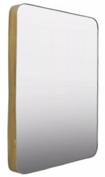 Orsina Ella Wall Mirror, Gold, Wood, Glass, Metal - thumbnail 1