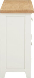 Seconique Windsor 3 Door 3 Drawer Sideboard Ivory And Oak Top Fully Assembled - thumbnail 8