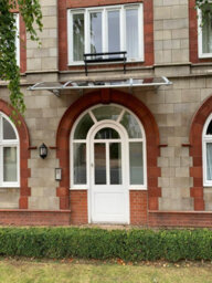Canofix UK Canofix Door Canopy Pc 3500 Width X 1500 Projection (Grey Bracket - Bronze Sheet)