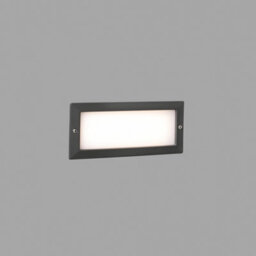 Luminosa Lighting Luminosa Stripe Outdoor Led Recessed Wall Light Wall Light Dark Grey 5W 3000K Ip54