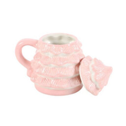 Pink Christmas Tree Shaped Mug - thumbnail 2