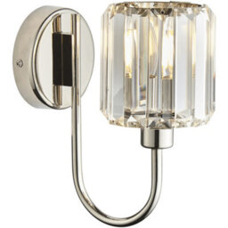 Loops 3 Light Semi Flush Ceiling Lamp & 2X Matching Wall Lights - Bright Nickel Frosted Glass Chandelier - thumbnail 6