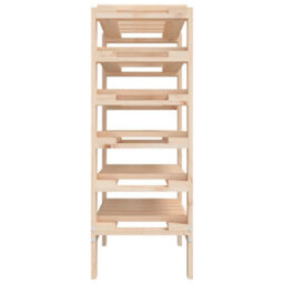 Vidaxl Wine Rack 61.5X30X82 Cm Solid Wood Pine - thumbnail 6