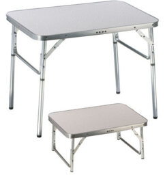 Portable Folding Aluminium Camping & Picnic Table - Adjustable Height For Garden, Bbq & More - thumbnail 2