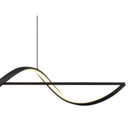 Luminosa Lighting Luminosa Violino Pendant Ceiling Light Matt Black Led 3000K - thumbnail 4
