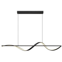 Luminosa Lighting Luminosa Violino Pendant Ceiling Light Matt Black Led 3000K - thumbnail 3