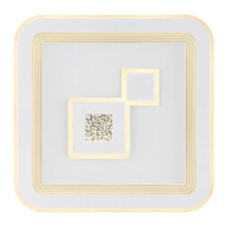 Luminosa Lighting Luminosa Valeria Square Integrated Led Semi Flush Ceiling Light White 2X Led Dimmable 2700-6500K Remote Control - thumbnail 4