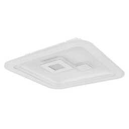 Luminosa Lighting Luminosa Valeria Square Integrated Led Semi Flush Ceiling Light White 2X Led Dimmable 2700-6500K Remote Control - thumbnail 2