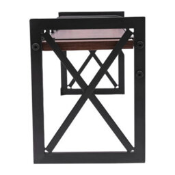 Wine Rack Gin Shelf Rack Bottle 5 Glass Holder Wall Mounted Home Bar - thumbnail 4