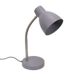 Valuelights Keela Grey Adjustable Flexi Neck Desk Lamp Task Reading Light For Living Room Office - thumbnail 1