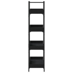 Berkfield Industrial Bookcase 4-Tier Black 100X33X145.5 Cm Engineered Wood - thumbnail 5
