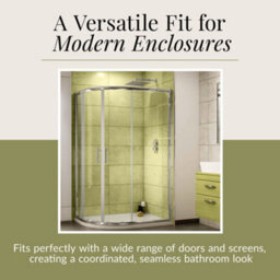 Balterley Shower Tray 1000mm X 800mm Premium Shower Tray, Left Hand Offset Quadrant - White - thumbnail 7