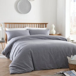 Appletree Waterford 100% Cotton Tufted Blue Duvet Cover Set - thumbnail 1