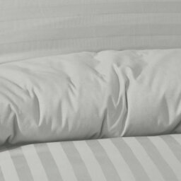 Smart Living Luxury Satin Stripe Reversible Duvet Cover With Pillowcase - thumbnail 5