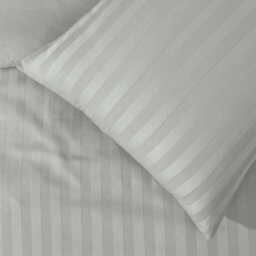Smart Living Luxury Satin Stripe Reversible Duvet Cover With Pillowcase - thumbnail 6