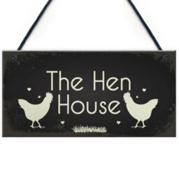 Red Ocean Funny Hen Cockerel Rooster Plaque Sign Chicken Cock Hen House Coop Egg Garden Gift - thumbnail 1