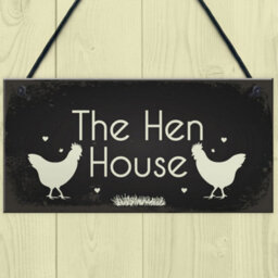 Red Ocean Funny Hen Cockerel Rooster Plaque Sign Chicken Cock Hen House Coop Egg Garden Gift - thumbnail 2