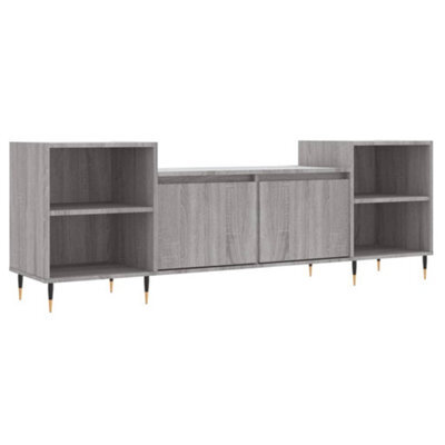 Berkfield Stylish Tv Cabinet Grey Sonoma 160X35X55 Cm Engineered Wood - image 1