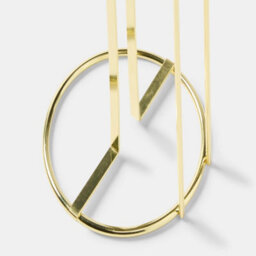 Gold Metal Toilet Roll Holder Freestanding Bathroom Storage Organiser - thumbnail 3