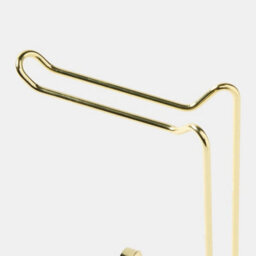 Gold Metal Toilet Roll Holder Freestanding Bathroom Storage Organiser - thumbnail 4