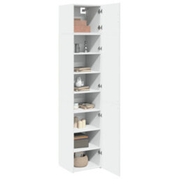 Berkfield Slim Storage Cabinet White 45X42.5X225 Cm Engineered Wood - thumbnail 3