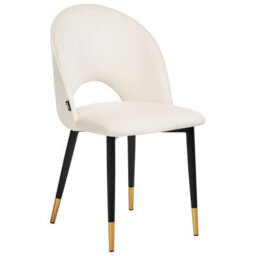 Beliani Set Of 2 Dining Chairs Magalia Velvet Light Beige - thumbnail 4