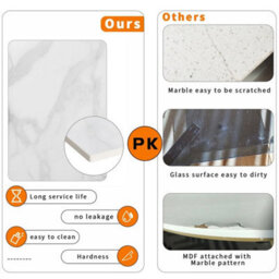 High-Grade Natural Marble Square Side End Table Coffee Accent Table - thumbnail 8