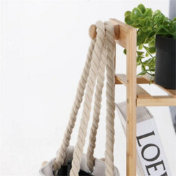 Clothes Storage Rack Bamboo Garment With Shelf Hanging Rail - thumbnail 4