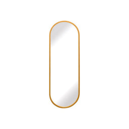 "Mirroroutlet Vultus - New Gold Metal Framed Double Arched Wall Mirror 63"" X 22"" (160Cm X 55Cm)" - thumbnail 2