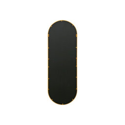 "Mirroroutlet Vultus - New Gold Metal Framed Double Arched Wall Mirror 63"" X 22"" (160Cm X 55Cm)" - thumbnail 5