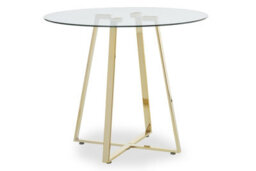Orsina Metropolitan Round Gold Finish Dining Table - thumbnail 2