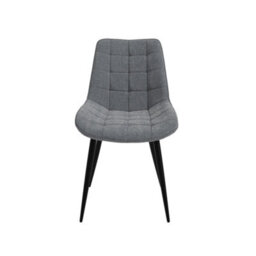 LPD Luna Marble Effect Dining Set-Ceramic Top With Black Metal Legs Chairs (3 Packs) - thumbnail 3