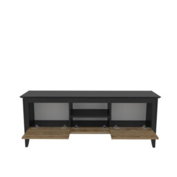 Decorotika Verde Tv Stand Tv Unit For Tvs Up To 59Inch Black Oak - thumbnail 6