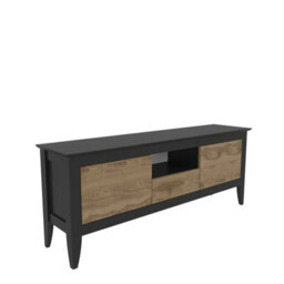 Decorotika Verde Tv Stand Tv Unit For Tvs Up To 59Inch Black Oak - thumbnail 7