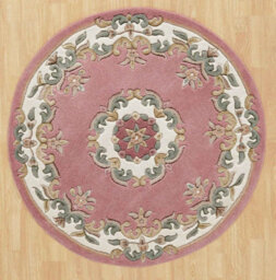 Rose Traditional Handmade Wool Floral Bordered Rug For Living Room And Bedroom-200Cm X 285Cm - thumbnail 5