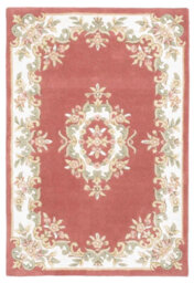 Rose Traditional Handmade Wool Floral Bordered Rug For Living Room And Bedroom-200Cm X 285Cm - thumbnail 4