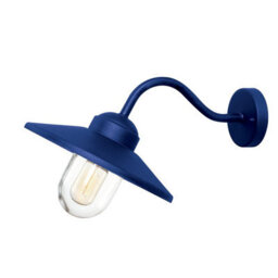 Luminosa Lighting Elstead Klampenborg 1 Light Outdoor Wall Lantern Navy Blue Ip44