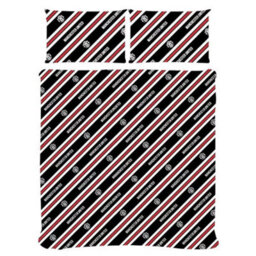 Manchester United Fc Stripe Reversible Duvet Cover Set Red/yellow (Double) - thumbnail 2