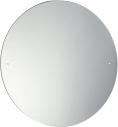 60Cm Circular Frameless Bathroom Mirror With Pre-Drilled Holes And Wall Hanging Fittings - thumbnail 1