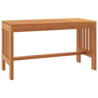 Berkfield Solid Garden Bench 80 Cm Solid Wood Eucalyptus - image 1