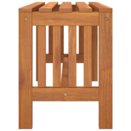 Berkfield Solid Garden Bench 80 Cm Solid Wood Eucalyptus - thumbnail 4