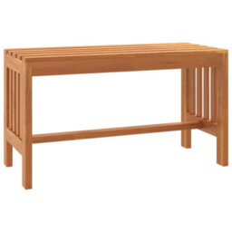 Berkfield Solid Garden Bench 80 Cm Solid Wood Eucalyptus - thumbnail 1
