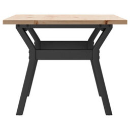 Berkfield Coffee Table Y-Frame 80X50X40 Cm Solid Wood Pine And Steel - thumbnail 5
